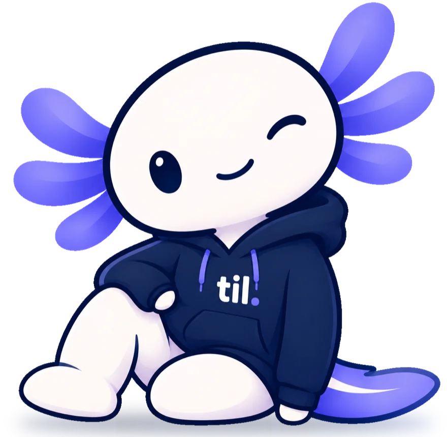 Til, la mascotte de til., fait un clin d’œil